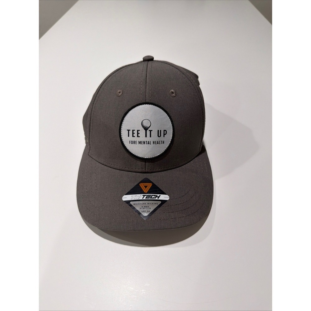 Pukka TriTech Tee It Up Fore Mental Health Golf Hat Gray Snapback SPF 30 Cap - Picture 15 of 15